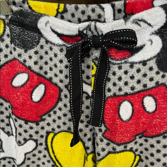 Disney Mickey Mouse Fleece Drawstring Pajama Pants Women’s Small - Picture 5 of 11